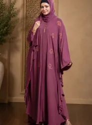 Crimson Elegance Party Borka Set
