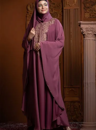 Midnight Velvet Layered Borka Set